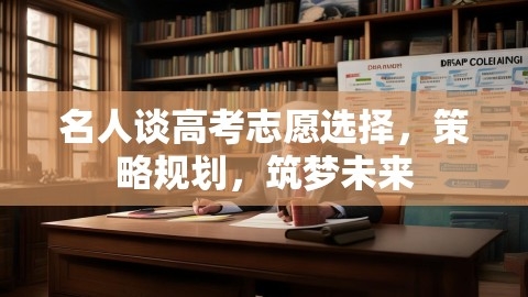 名人谈高考志愿选择，策略规划，筑梦未来,名人谈高考志愿选择，策略规划，筑梦未来,高考志愿选择,策略规划,第1张