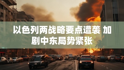 以色列两战略要点遭袭 加剧中东局势紧张,以色列,中东局势紧张,第1张