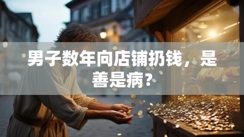 男子数年向店铺扔钱，是善是病？,男子数年向店铺扔钱，是善是病？,扔钱,病态善良,你如何看男子持续多年朝商店扔钱,第1张